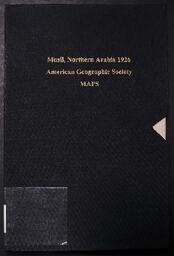 Musil, Northern Arabia 1926: American Geographic Society Maps